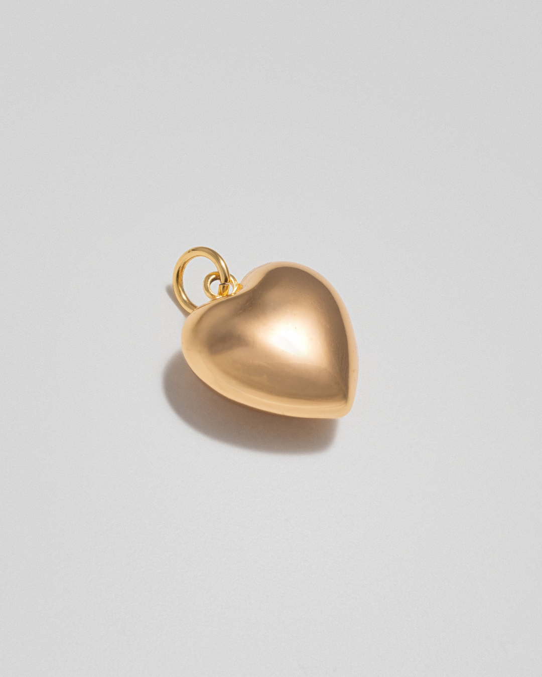 Bubble Heart Charm - Gold