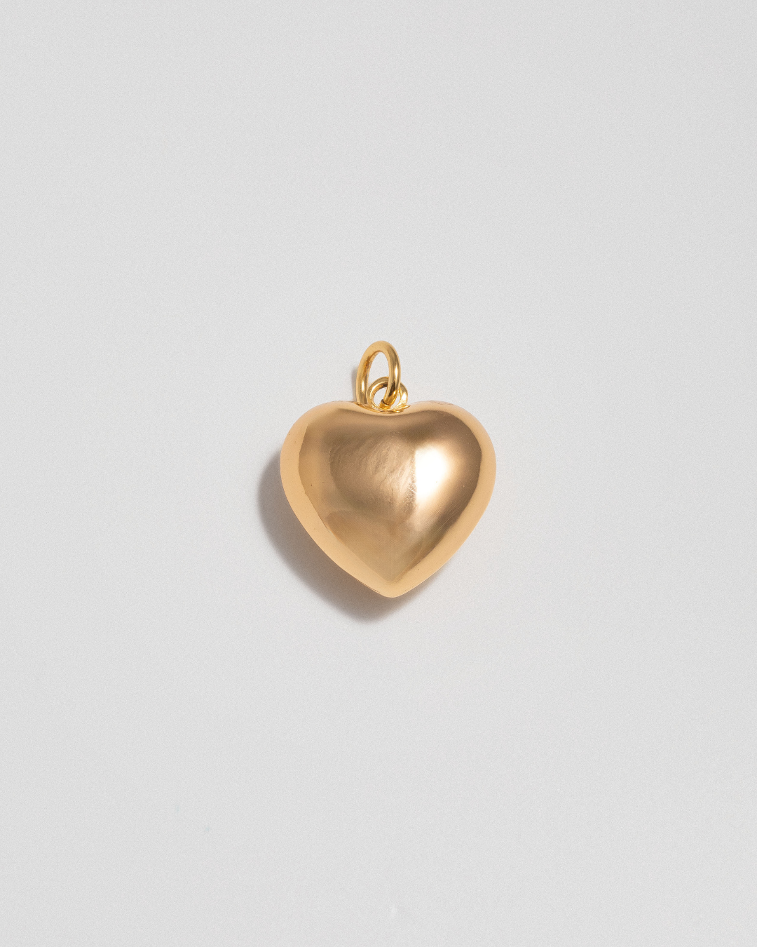 Bubble Heart Charm - Gold