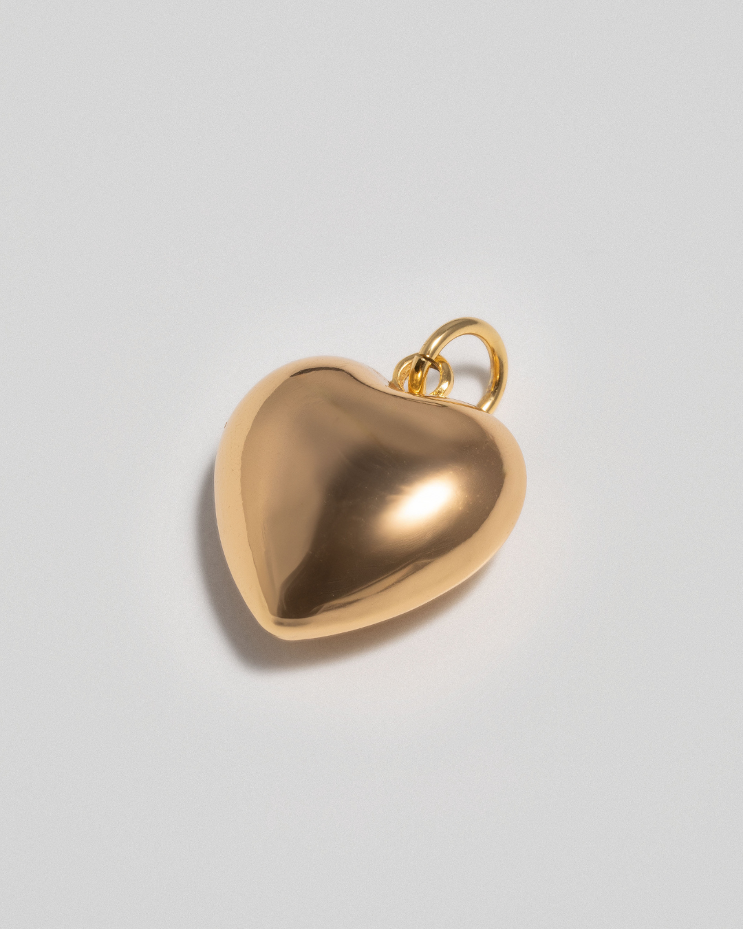 Bubble Heart Charm - Gold
