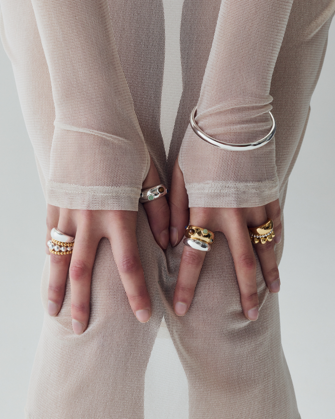 Mosaic Ring - Silver