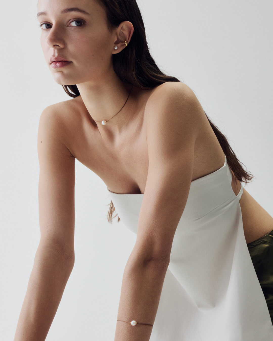 Lucky Thread Necklace - Brown