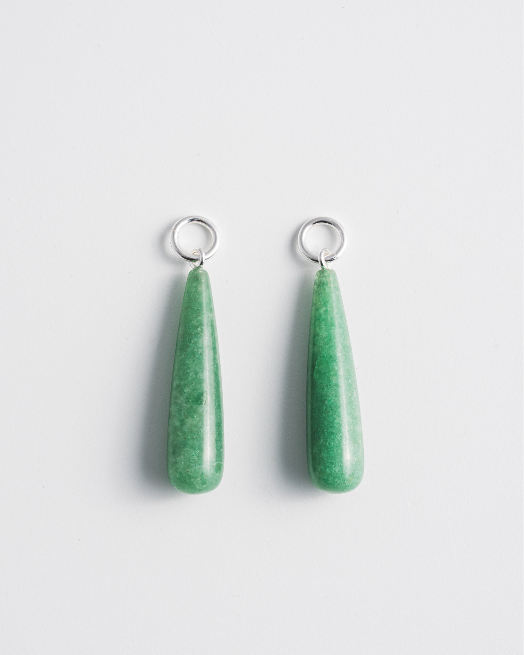Green Aventurine Teardrop Charms