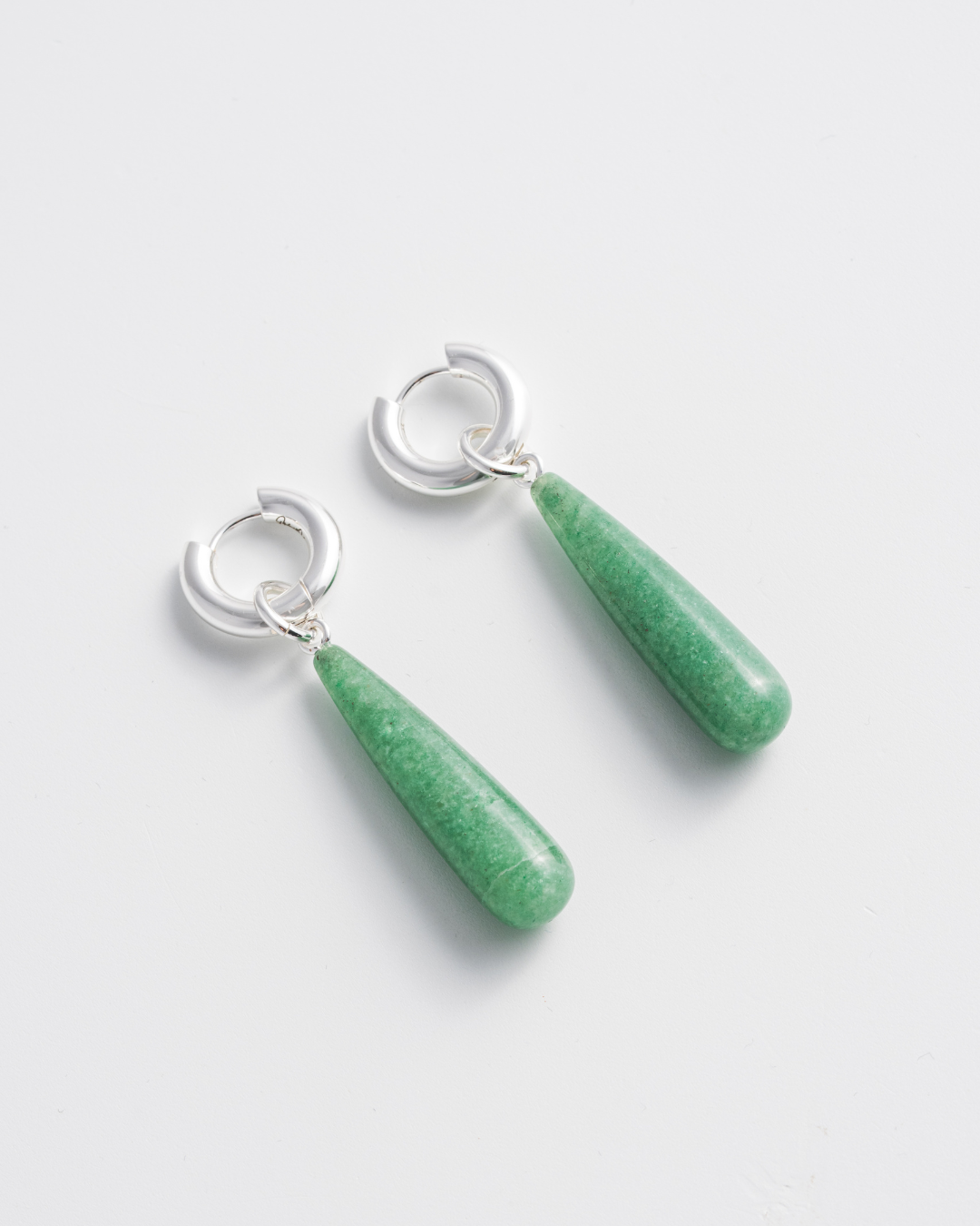 Green Aventurine Teardrop Earrings