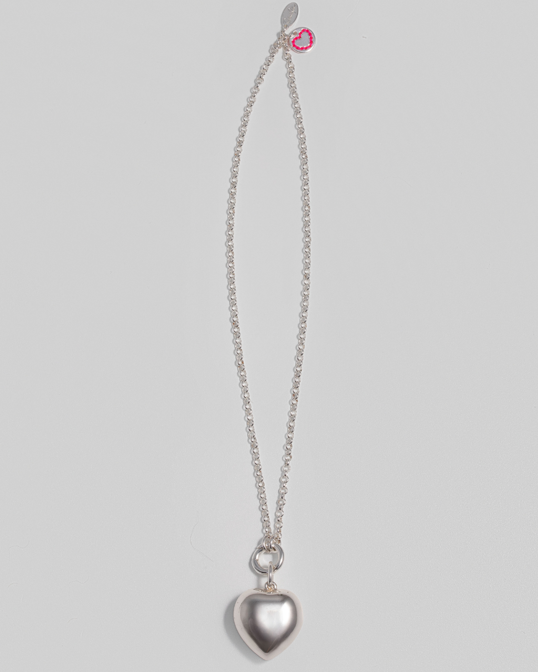 Bubble Heart Necklace - Silver