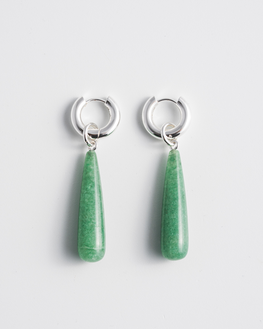 Green Aventurine Teardrop Earrings