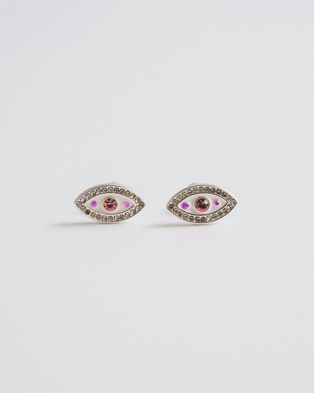 Evil Eye Studs - Silver