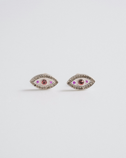 Evil Eye Studs - Silver