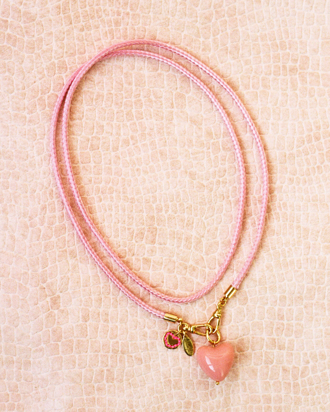 Candy Heart Charm - Pink