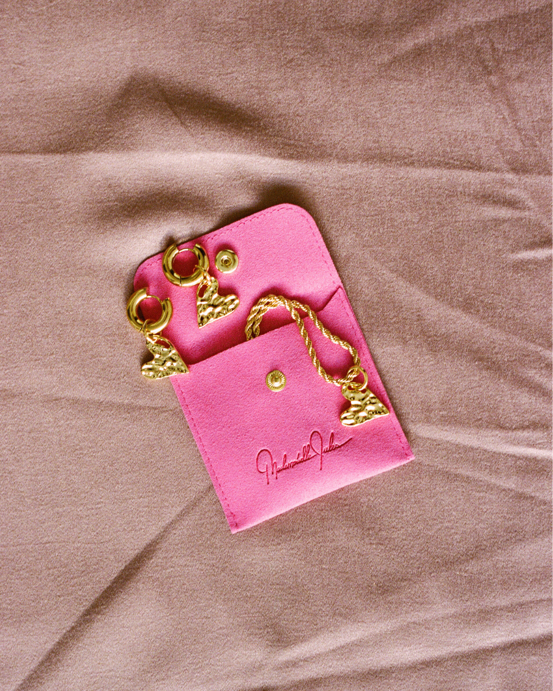 Mini Heartbeat Charm - Gold