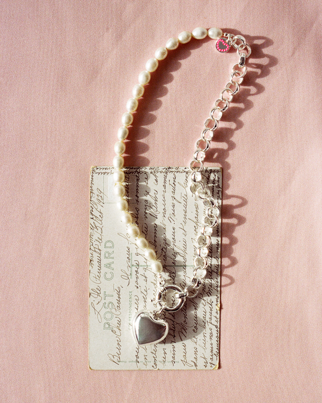Pearl Talk Necklace - Silver