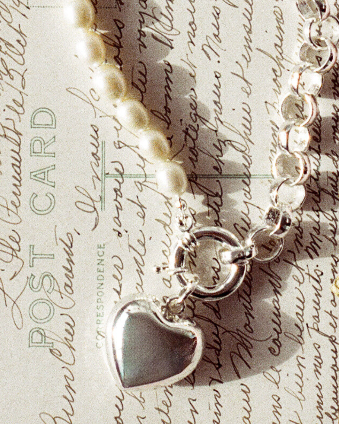 Pearl Talk Necklace - Silver
