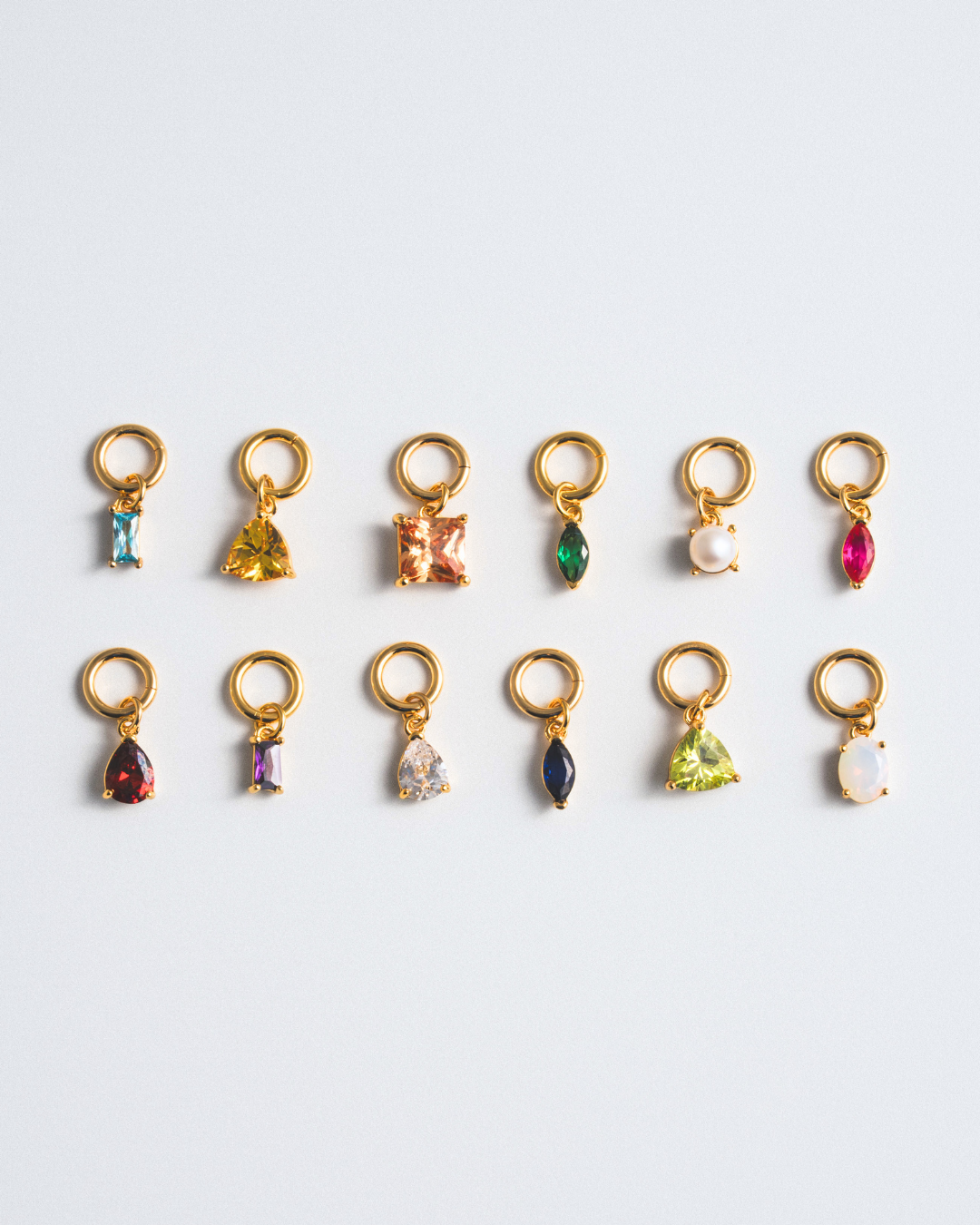 Birthstone Charm - Gold