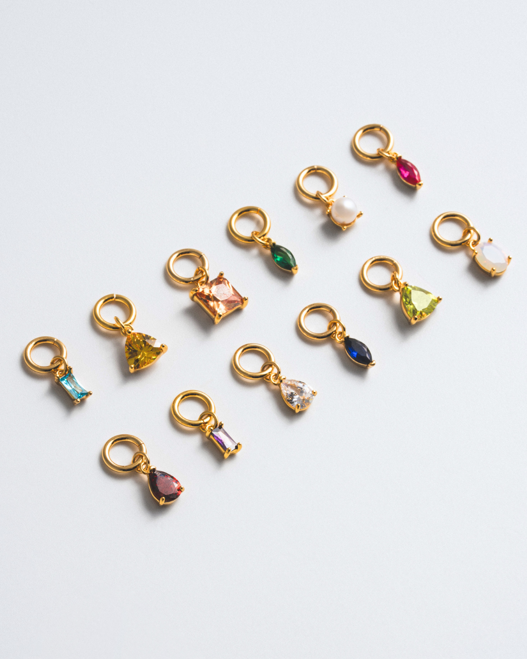 Birthstone Charm - Gold