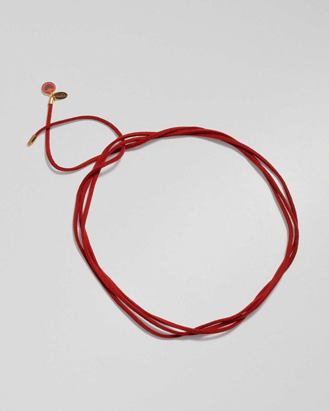 Baroque Pearl on Lace It Cord - Red