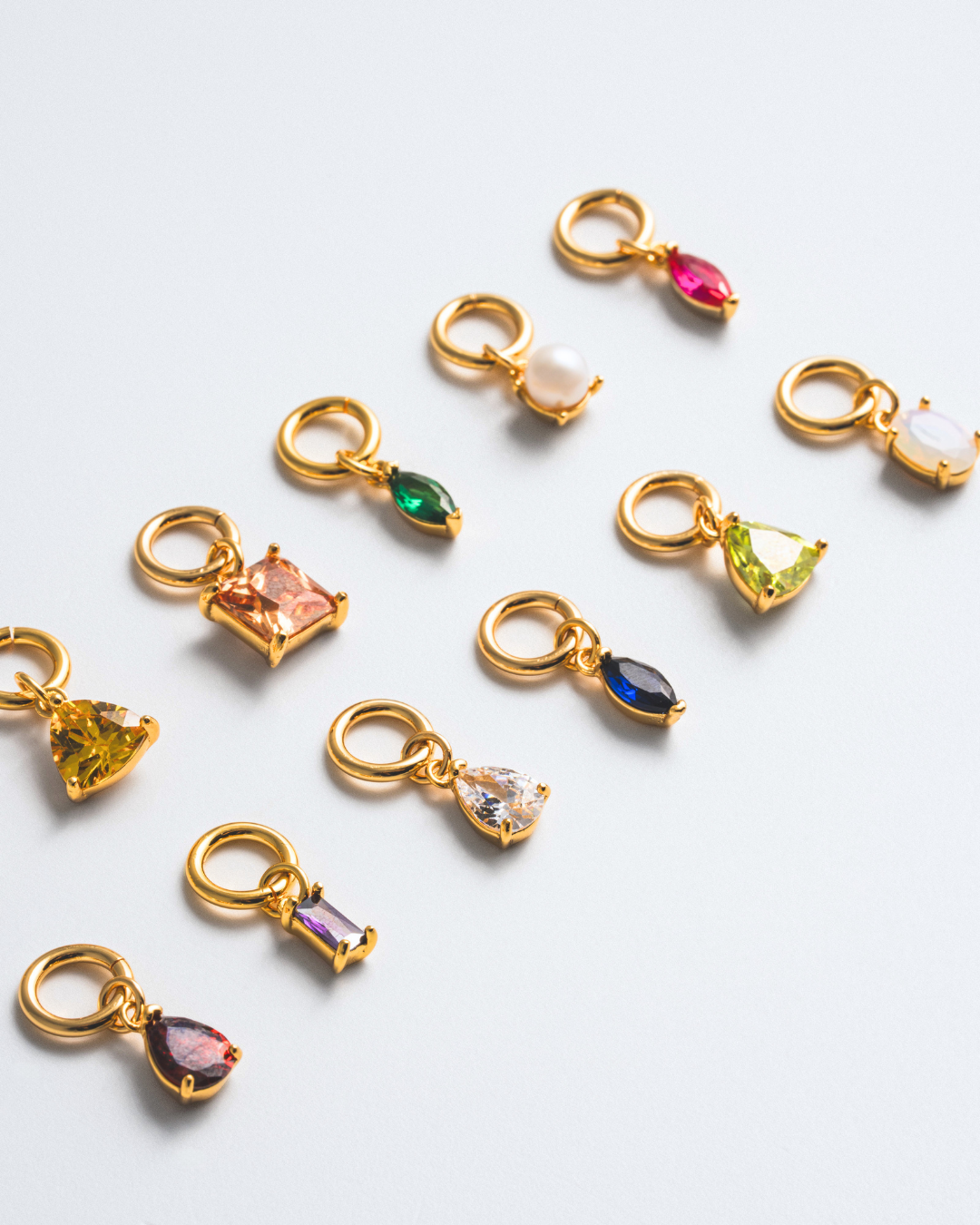 Birthstone Charm - Gold