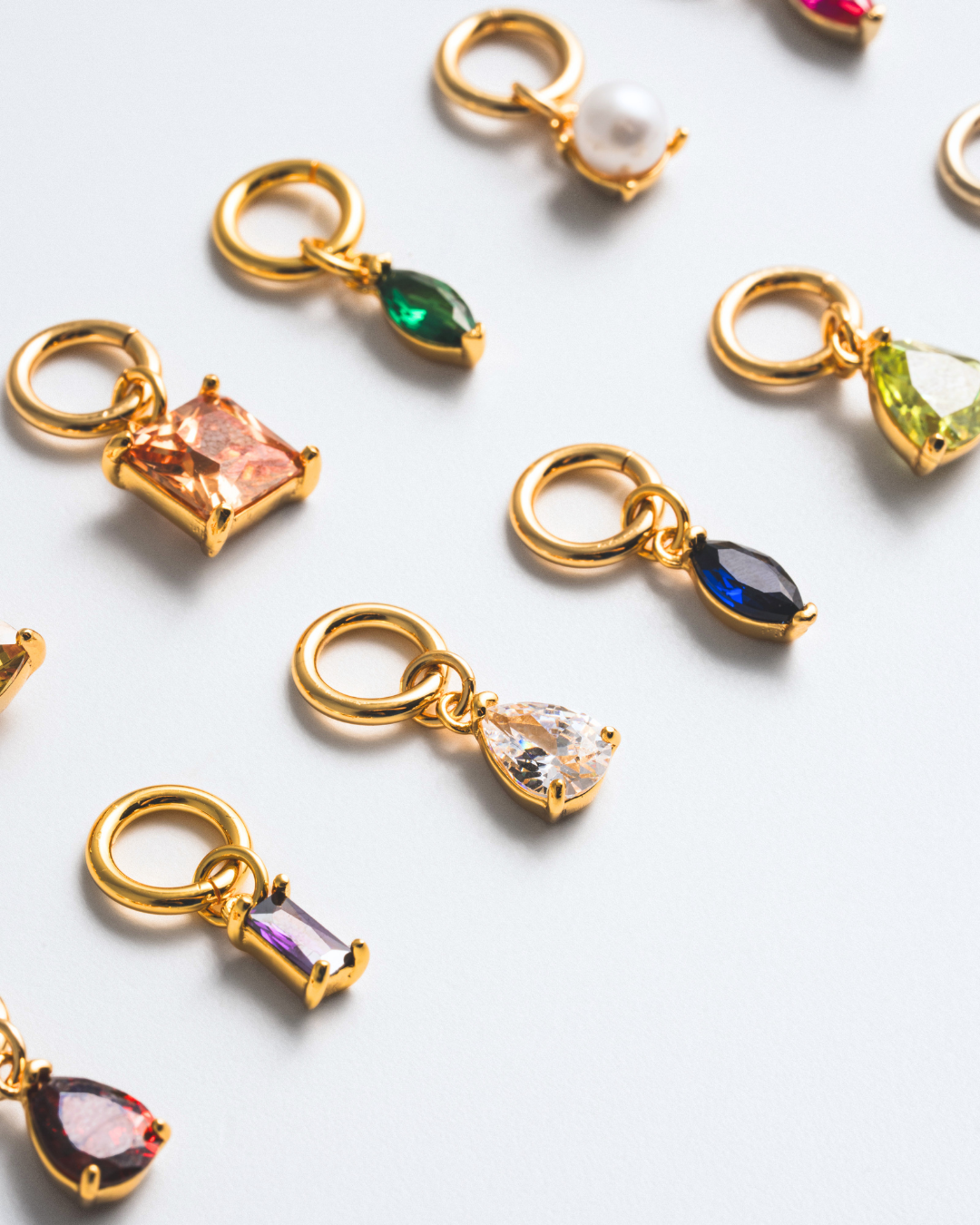 Birthstone Charm - Gold