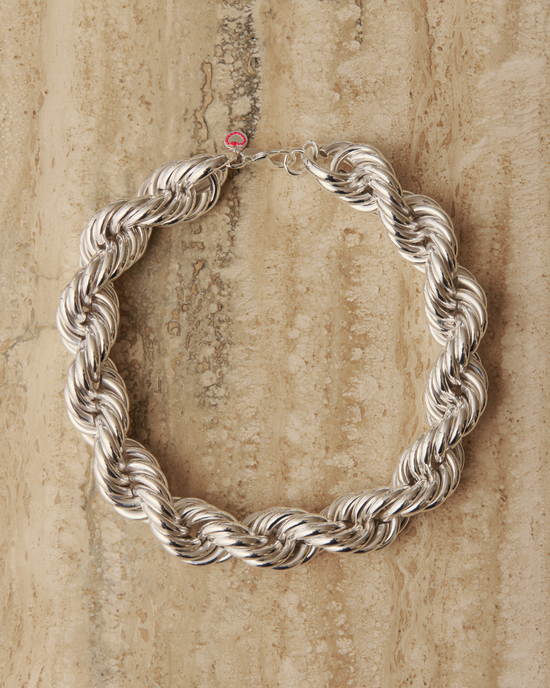 Charger l&amp;#39;image dans la galerie, Collier Roped in Jumbo - Argent

