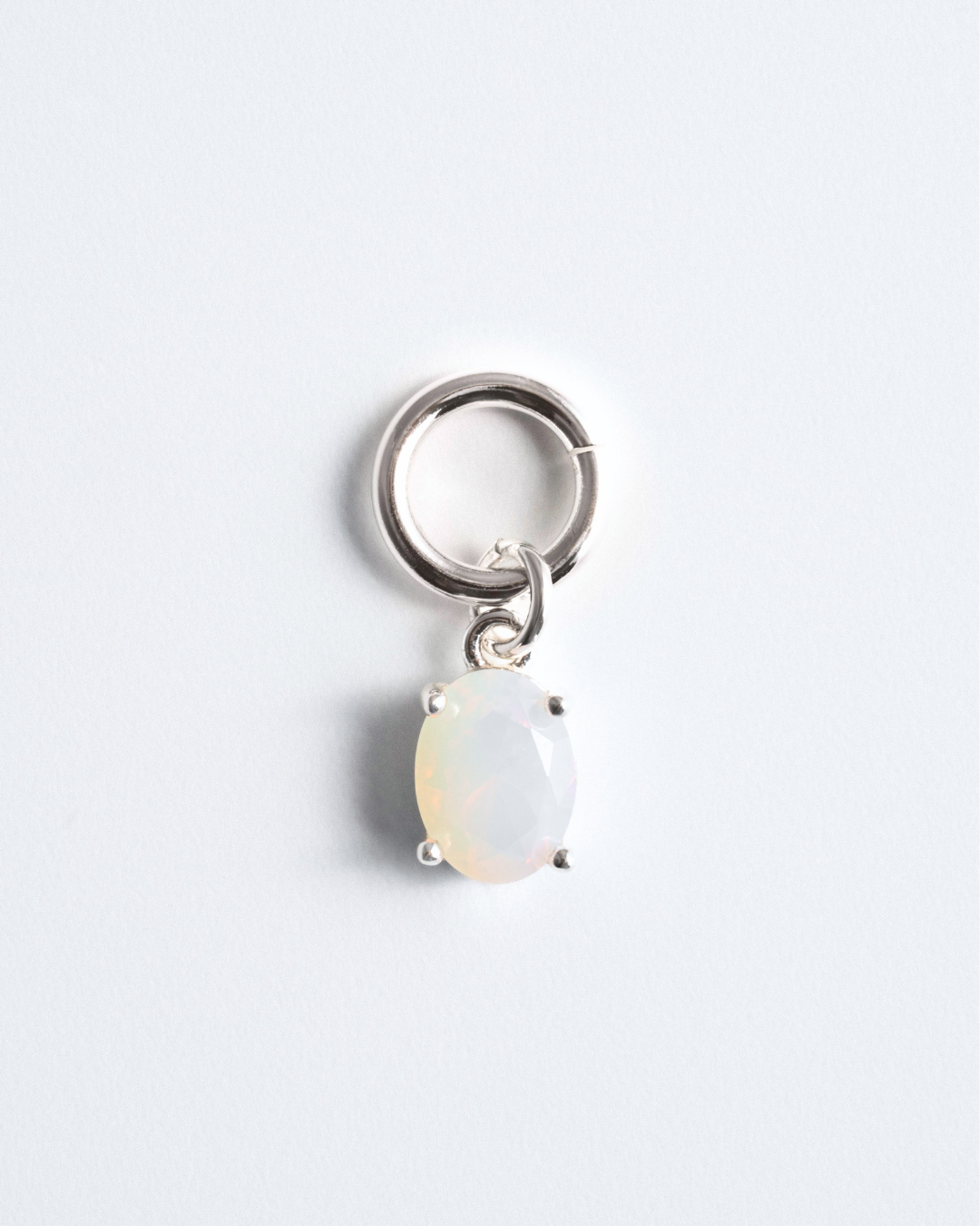 Birthstone Charm - Silver