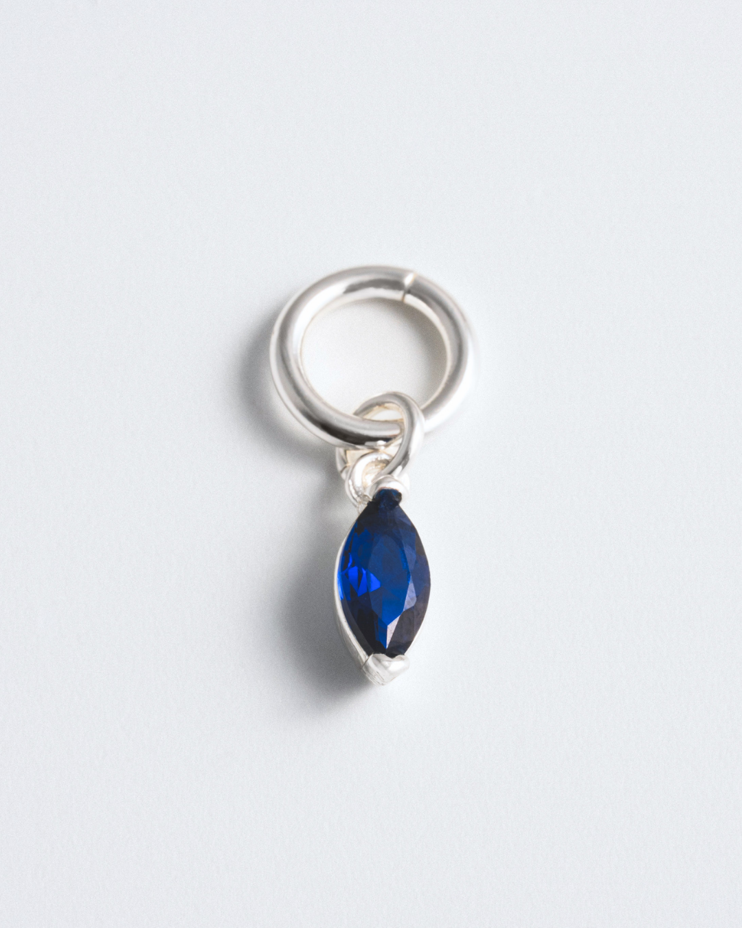 Birthstone Charm - Silver