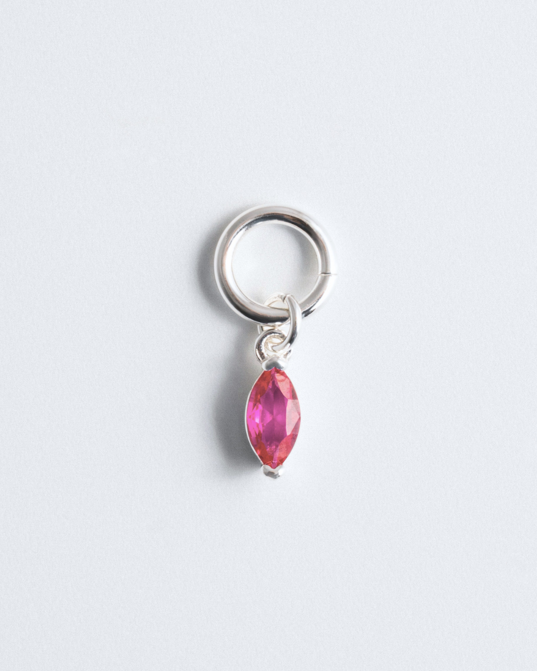 Birthstone Charm - Silver