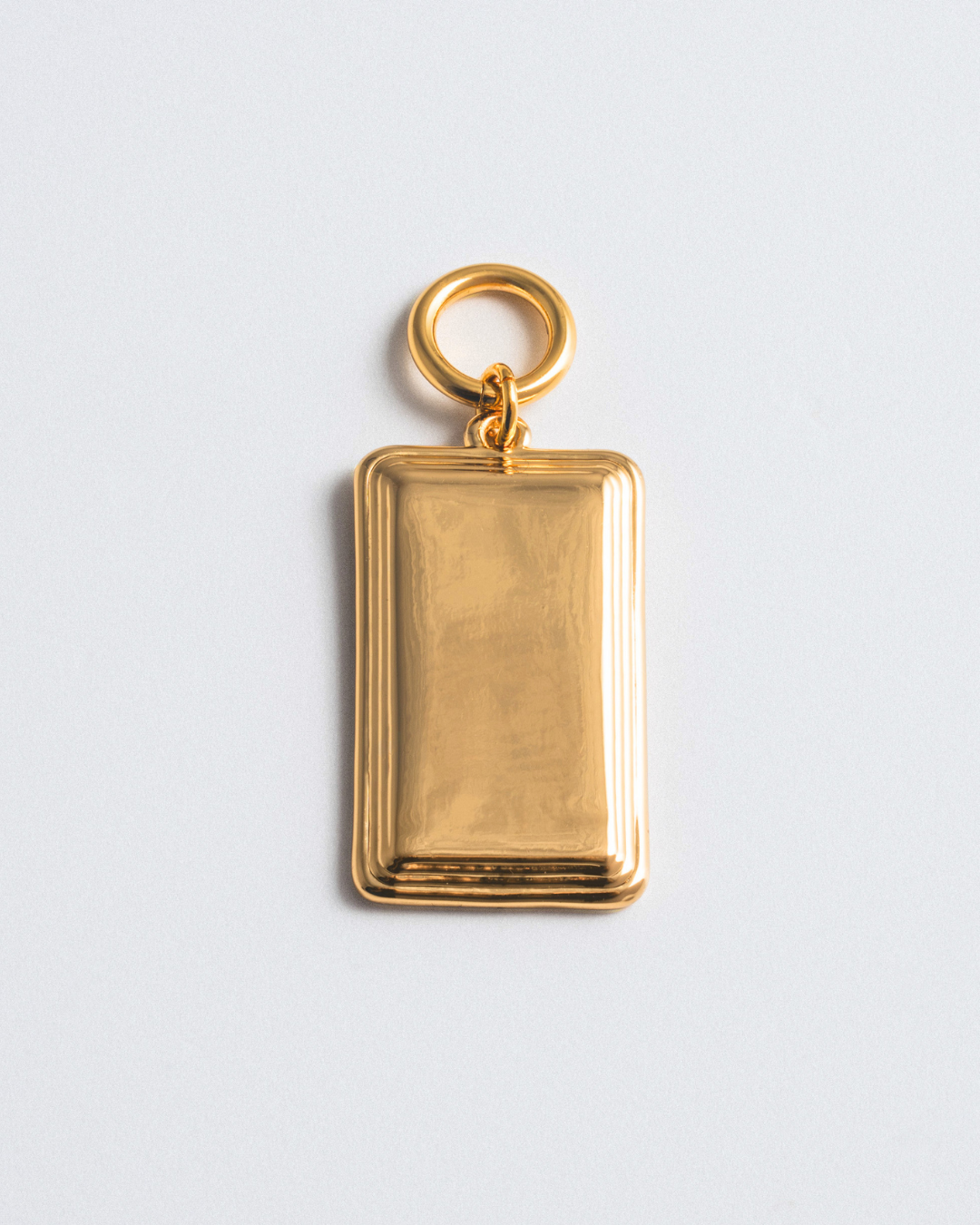 Engravable Rectangle Charm - Gold