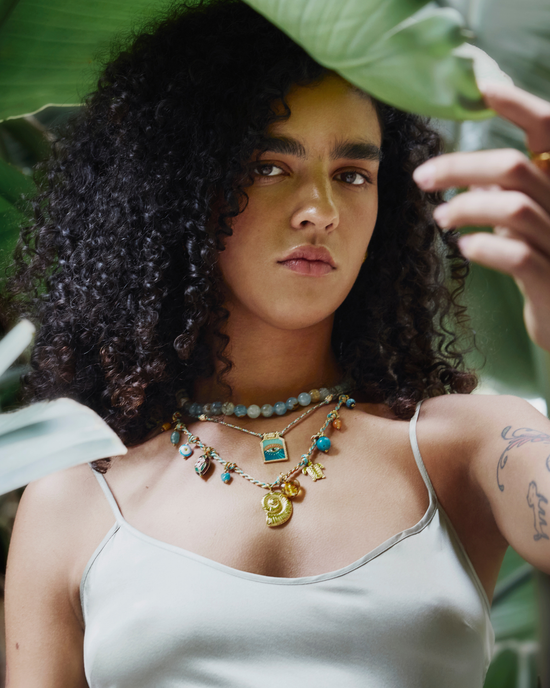 PREORDER Eye of the Sun Necklace - Green