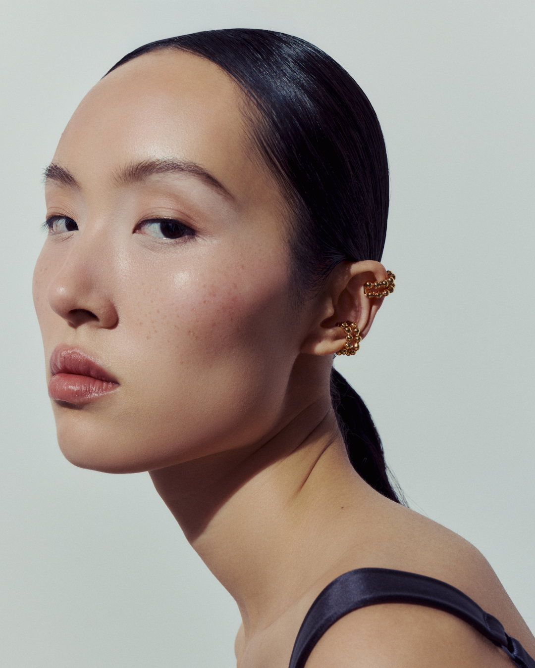 Double AU Ear Cuff - Gold