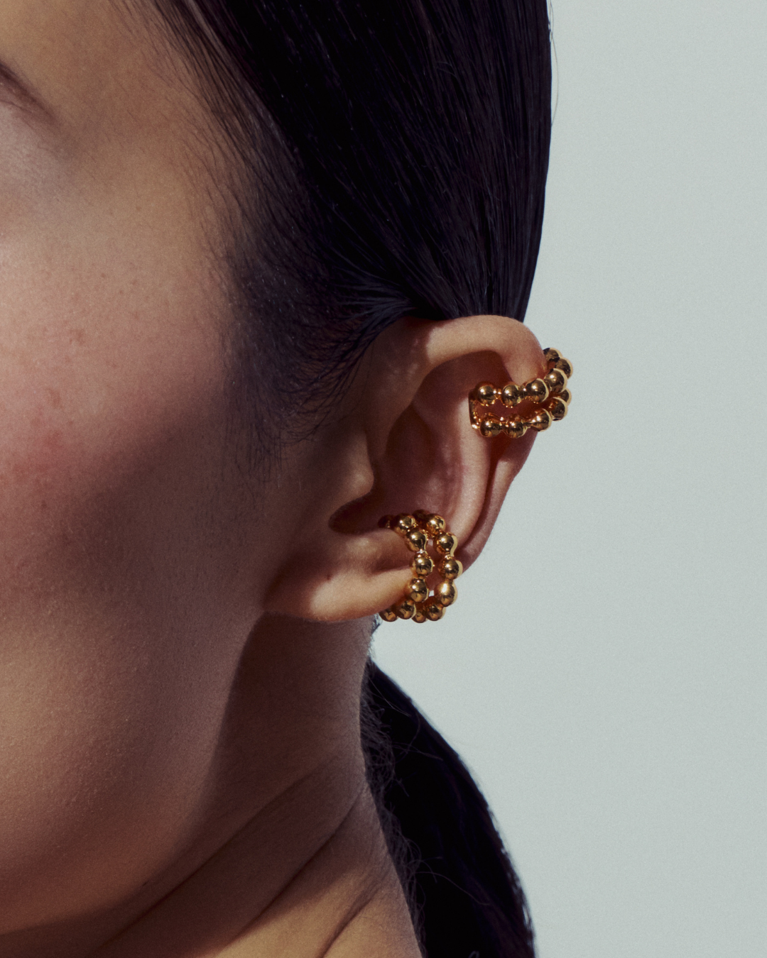 Double AU Ear Cuff - Gold
