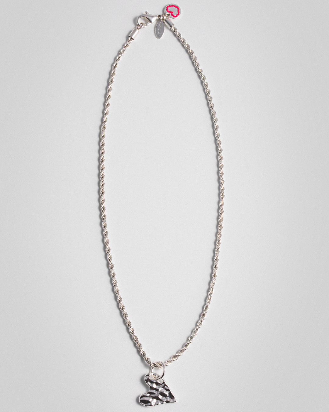 Mini Heartbeat Necklace - Silver