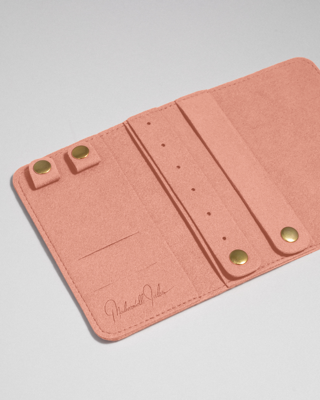 Light Pink Travel Jewelry Pouch