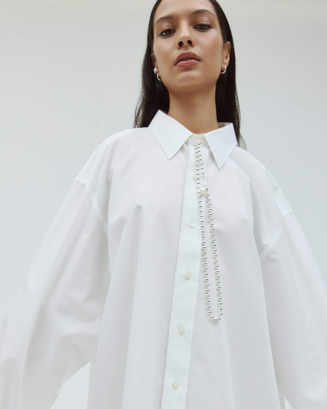 Collier goutte de neige - argent