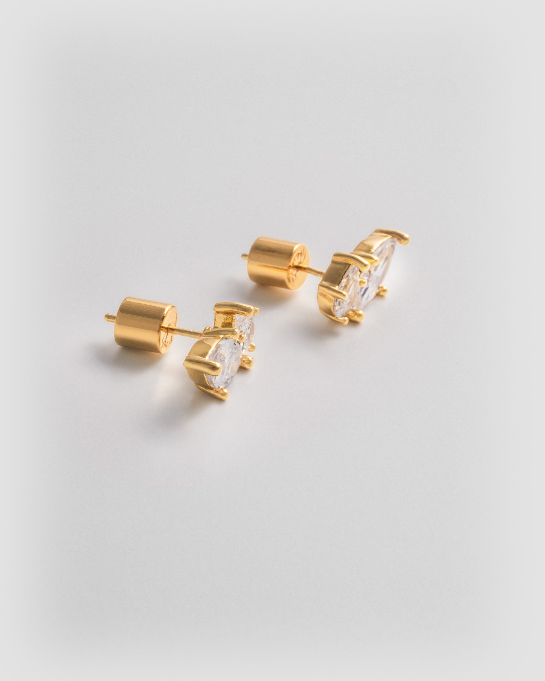 Marquise Studs - Gold