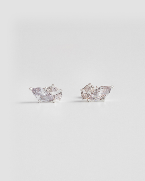 Marquise Studs - Silver