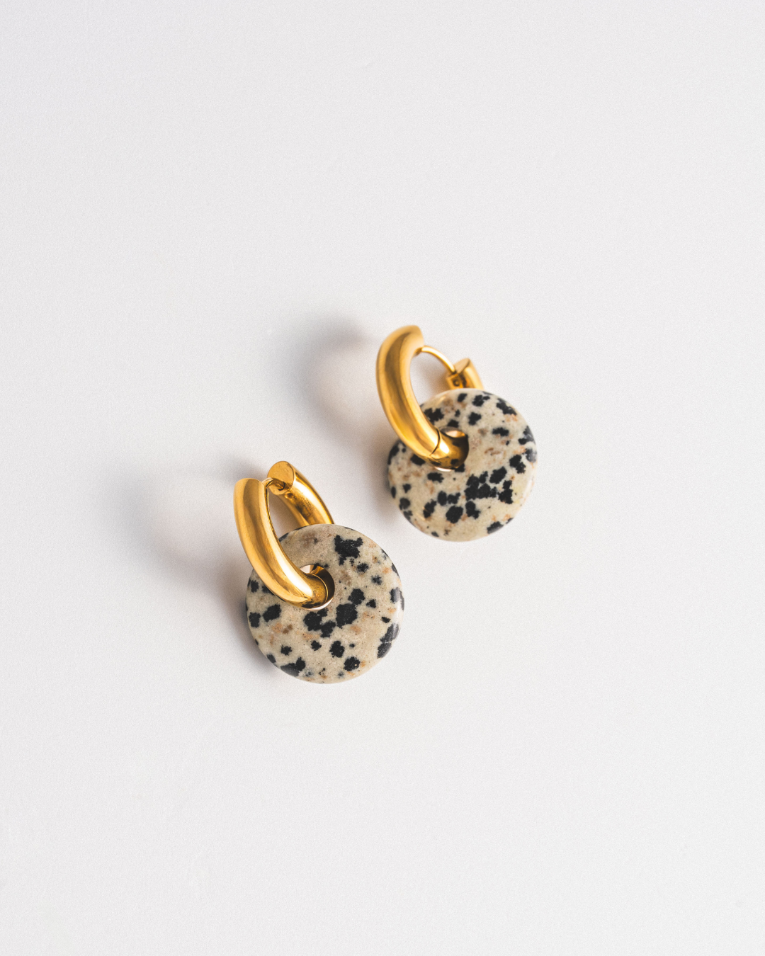 Dalmatian Jasper Doughnut Hoops
