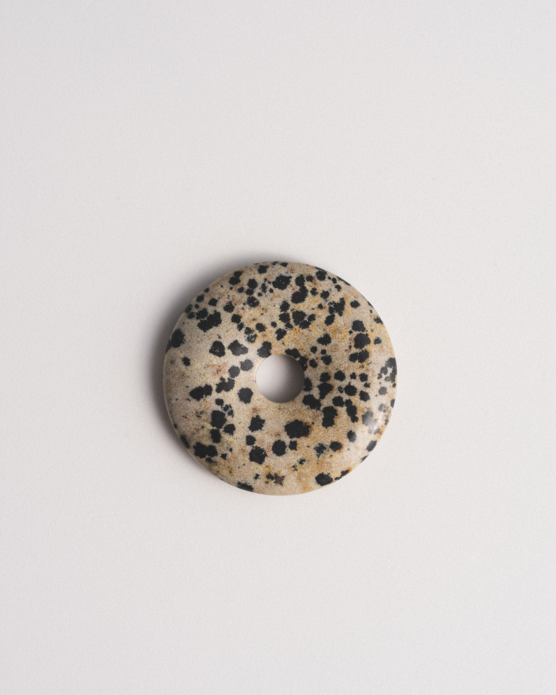 Dalmatian Jasper Doughnut Charm