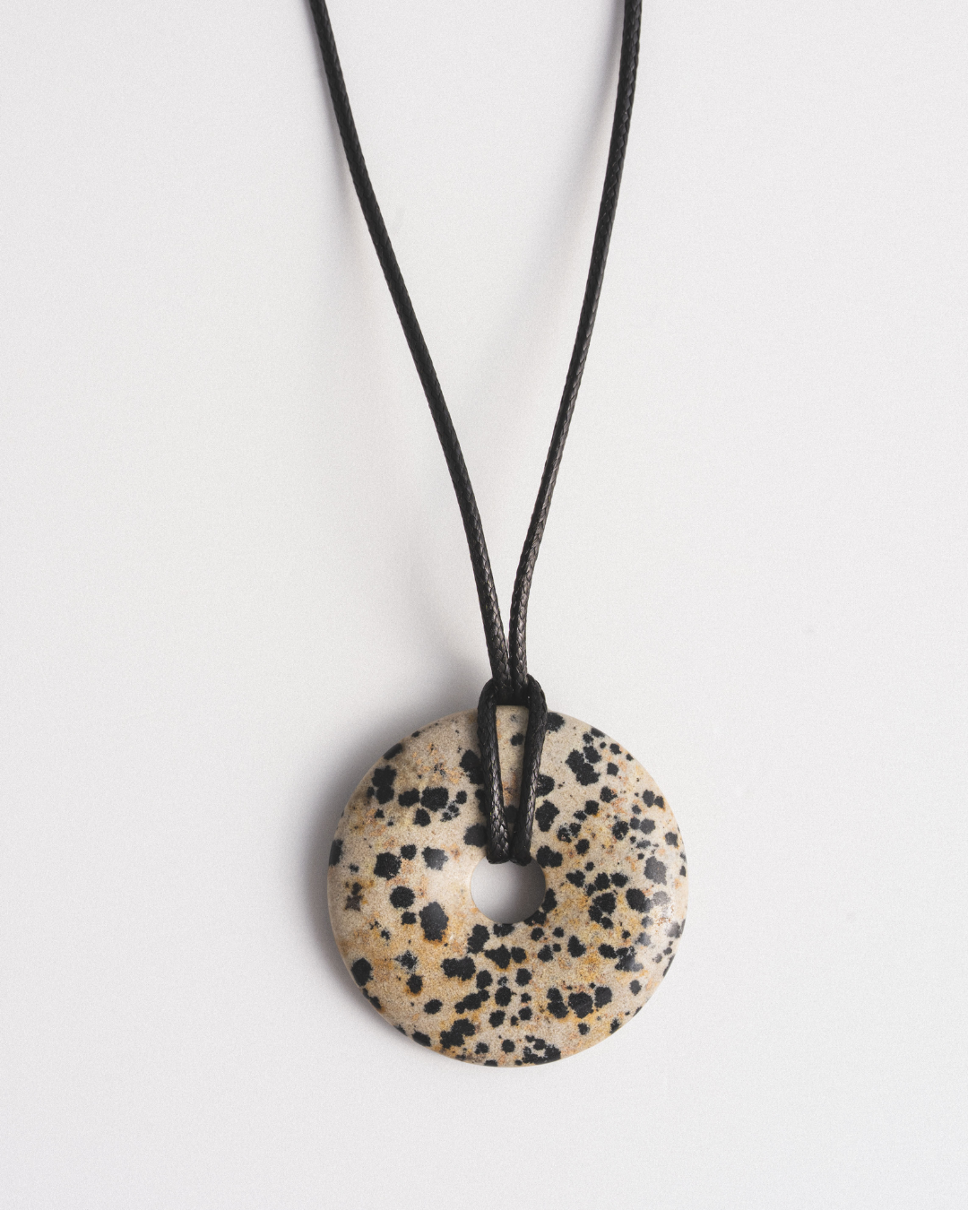 Dalmatian Jasper Cord Necklace