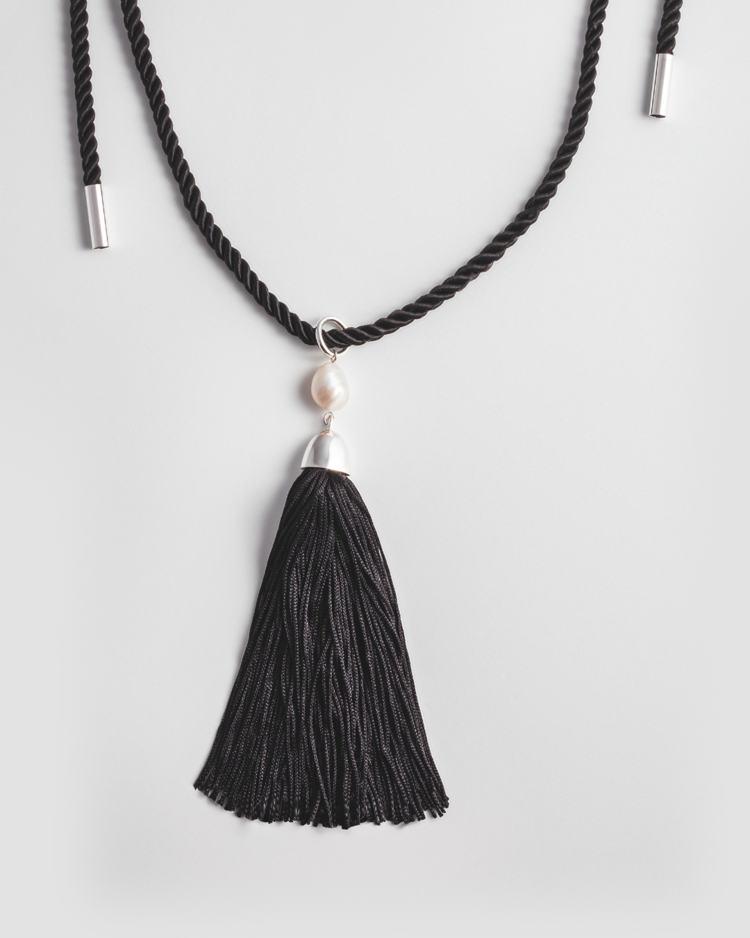 Pearl Whisper Necklace - Silver