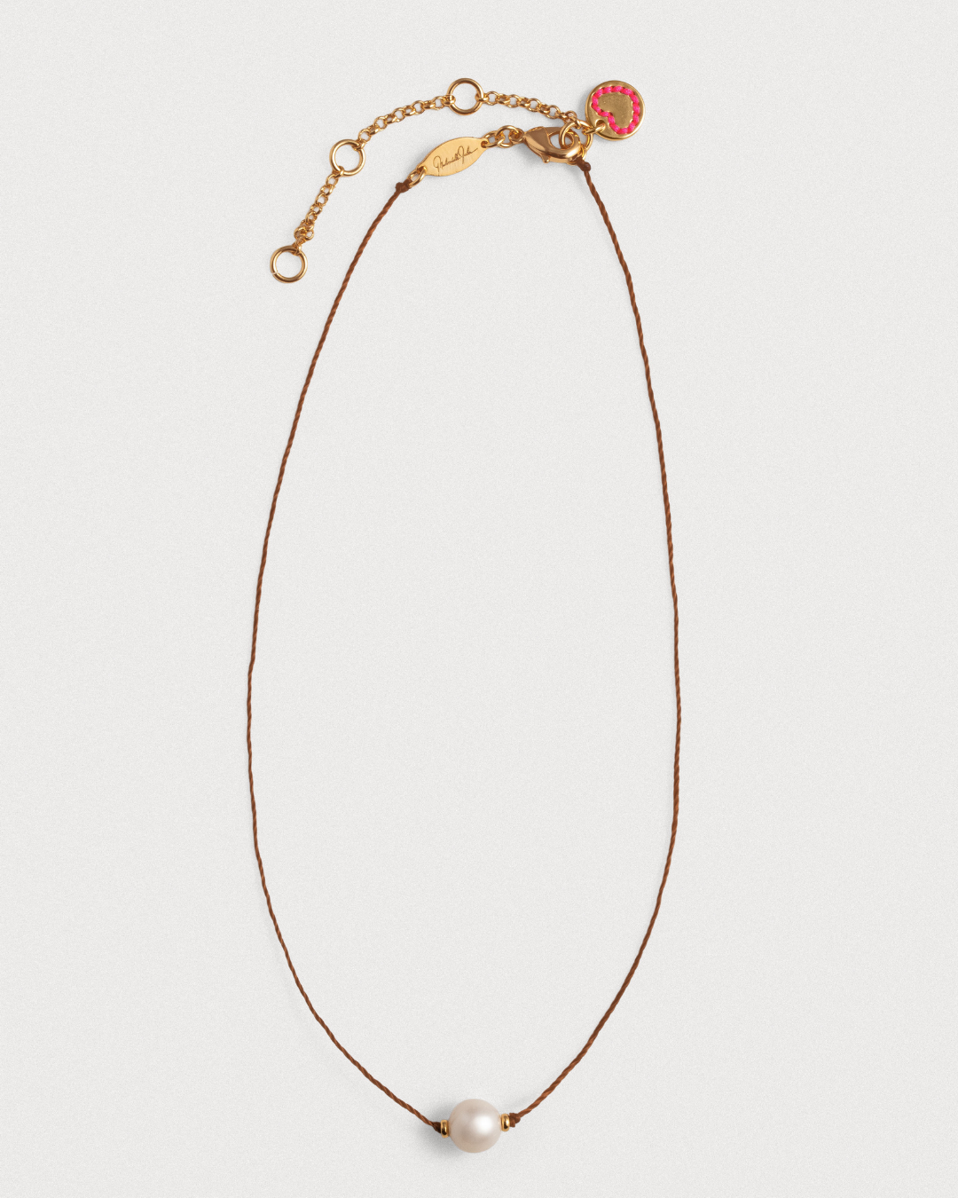 Lucky Thread Necklace - Brown