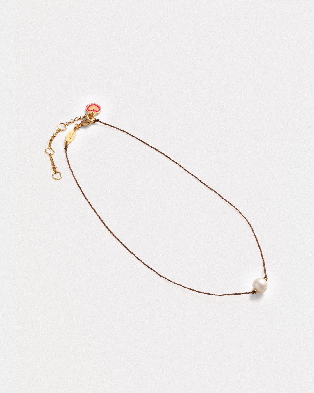 Lucky Thread Necklace - Brown