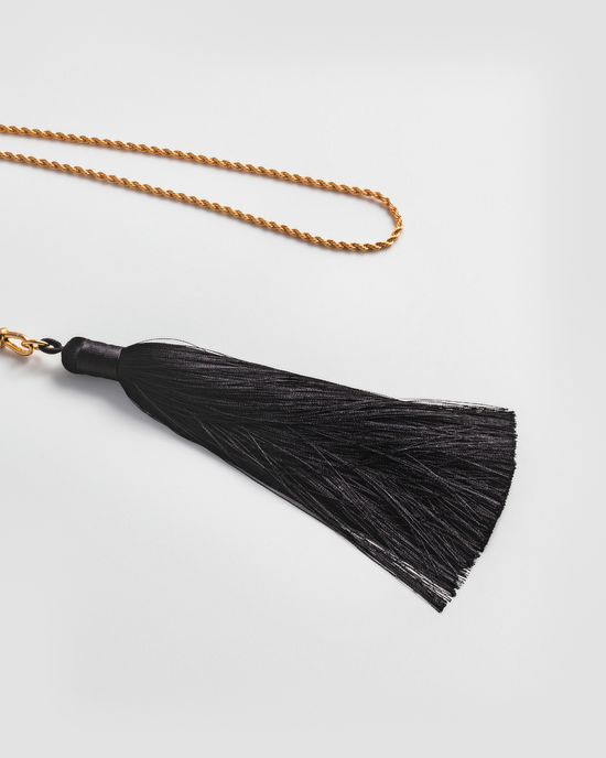 Midnight Swing Lariat Necklace - Gold