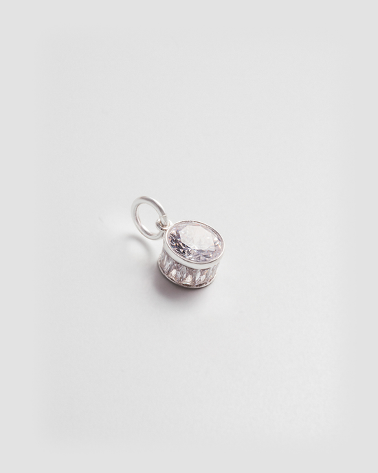 Crystal Clear Charm - Silver