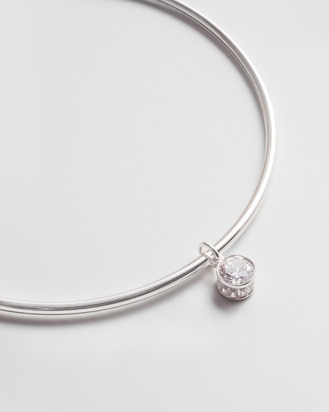 Crystal Clear Charm - Silver