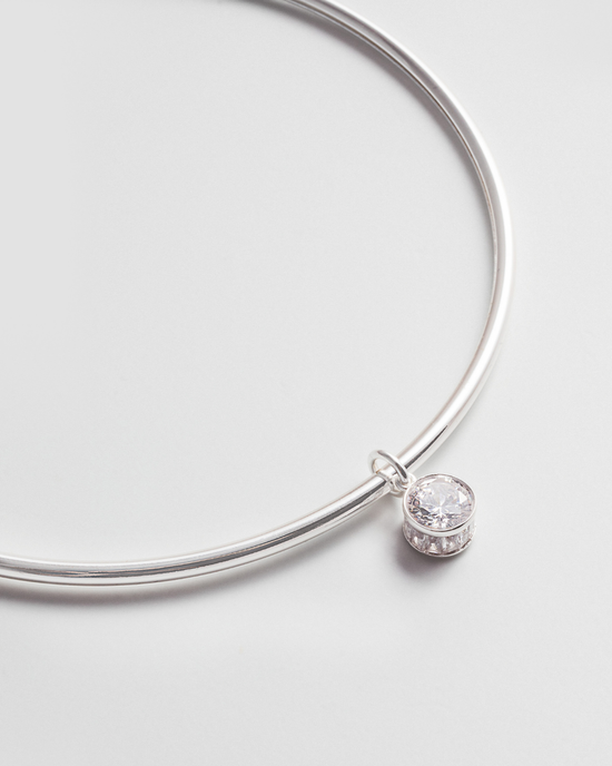 Crystal Clear Charm - Silver