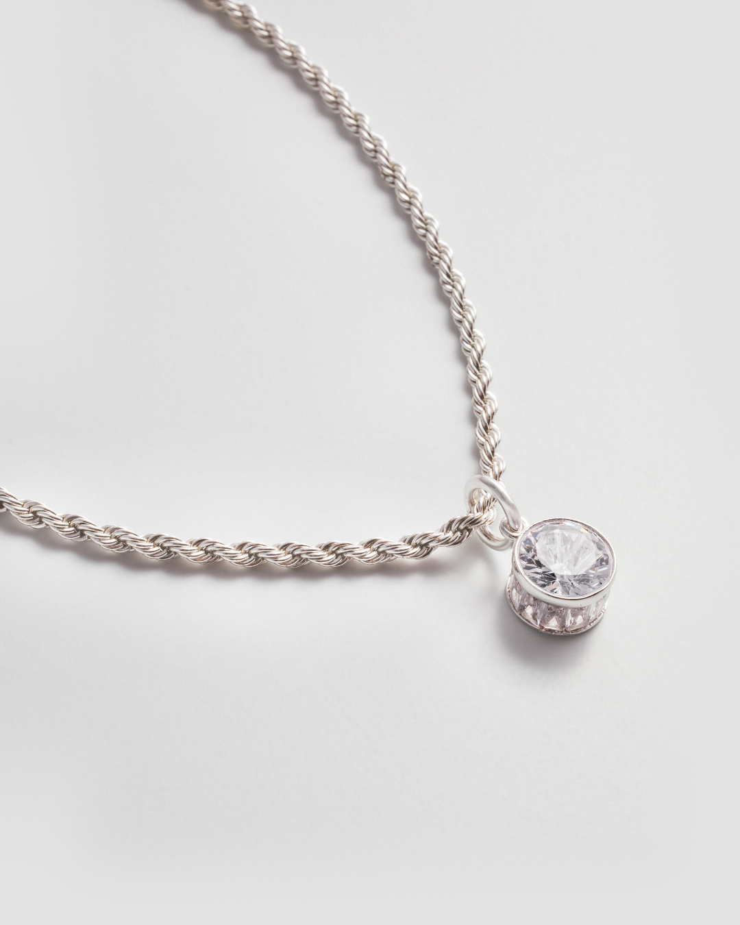 Crystal Clear Charm - Silver