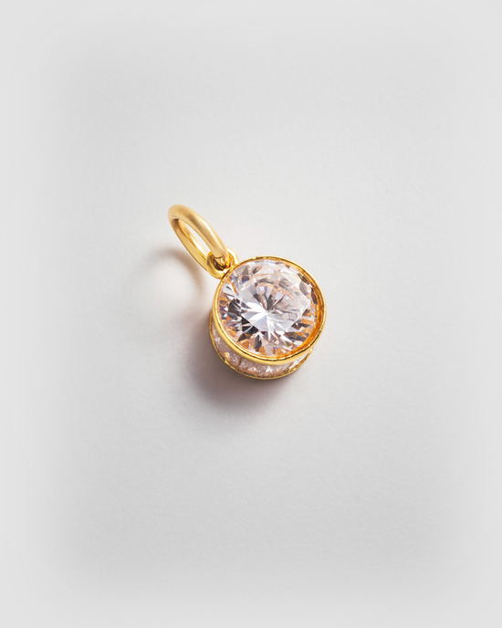 Crystal Clear Charm - Gold