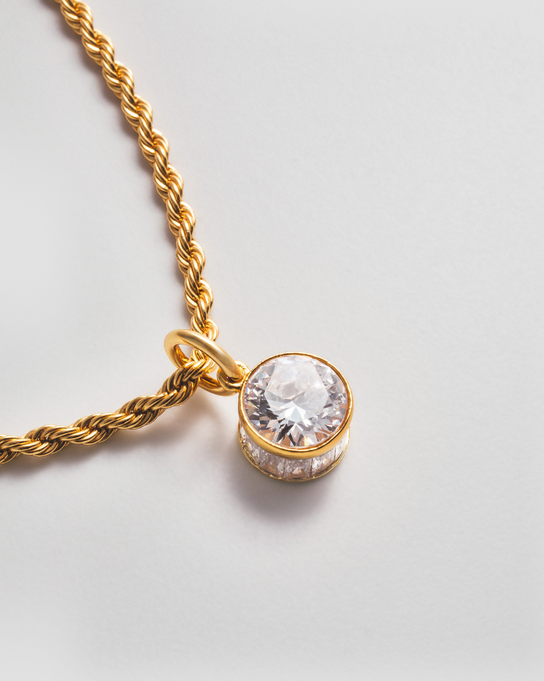 Crystal Clear Charm - Gold