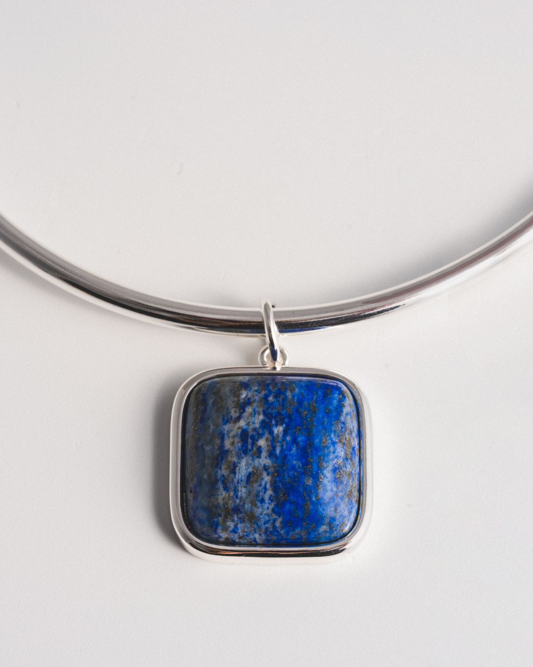 Lapis Lazuli Bezel Choker