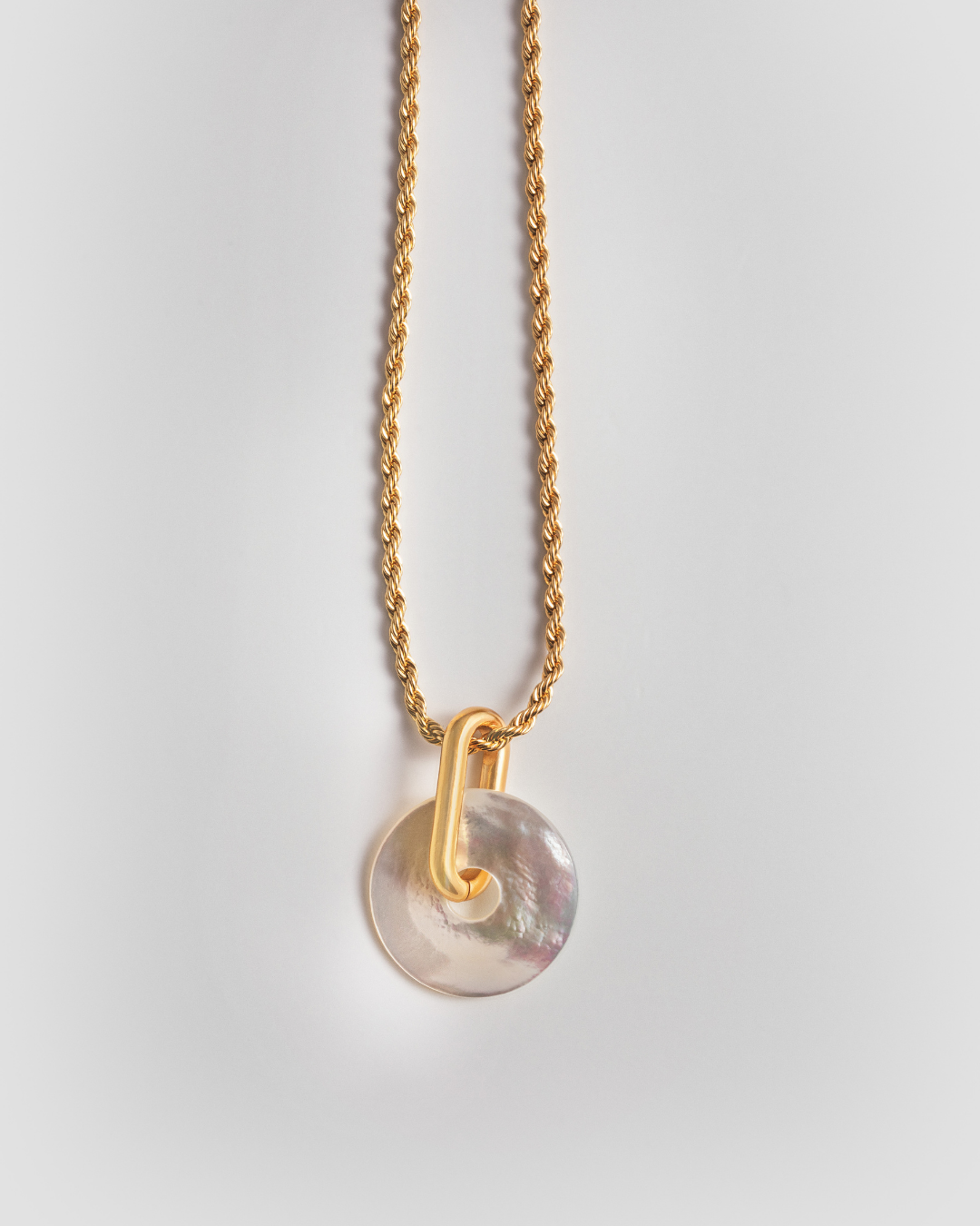 Mother of Pearl Necklace - Gold
