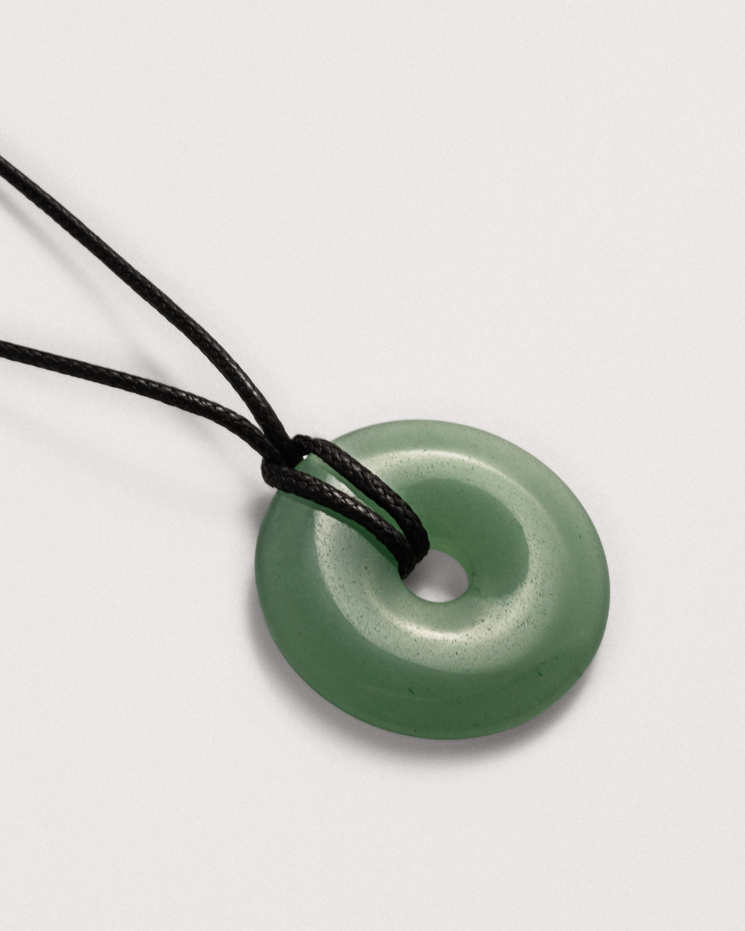 Green Aventurine Doughnut Charm