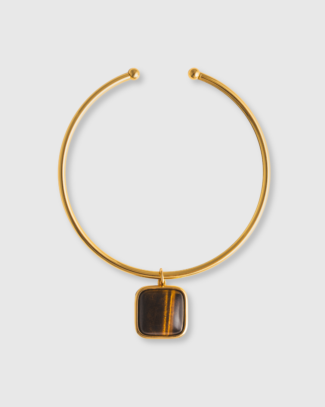 Tiger's Eye Bezel Choker
